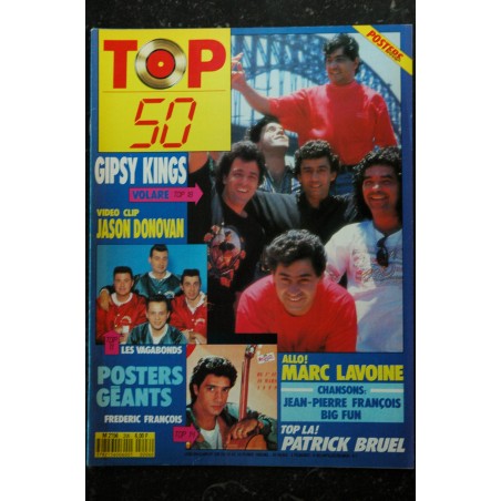 TOP 50 206 1990  GIPSY KINGS JASON DONOVAN  LAVOINE BRUEL VAGABONDS FREDERIC FRANCOIS