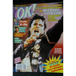 OK ! âge tendre 648  1988 06  Michael Jackson - Gérard Blanc - Poster A-HA - Sting