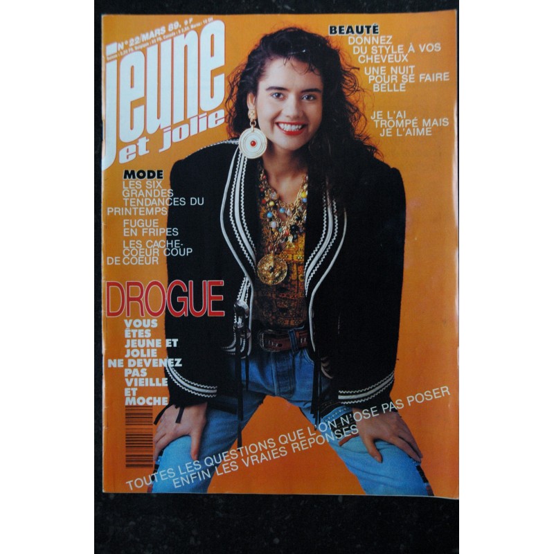 Jeune et Jolie   22   * 1989 03 *  Jean Paul Gaultier - Drogue - Je l'ai trompé mais je l'aime