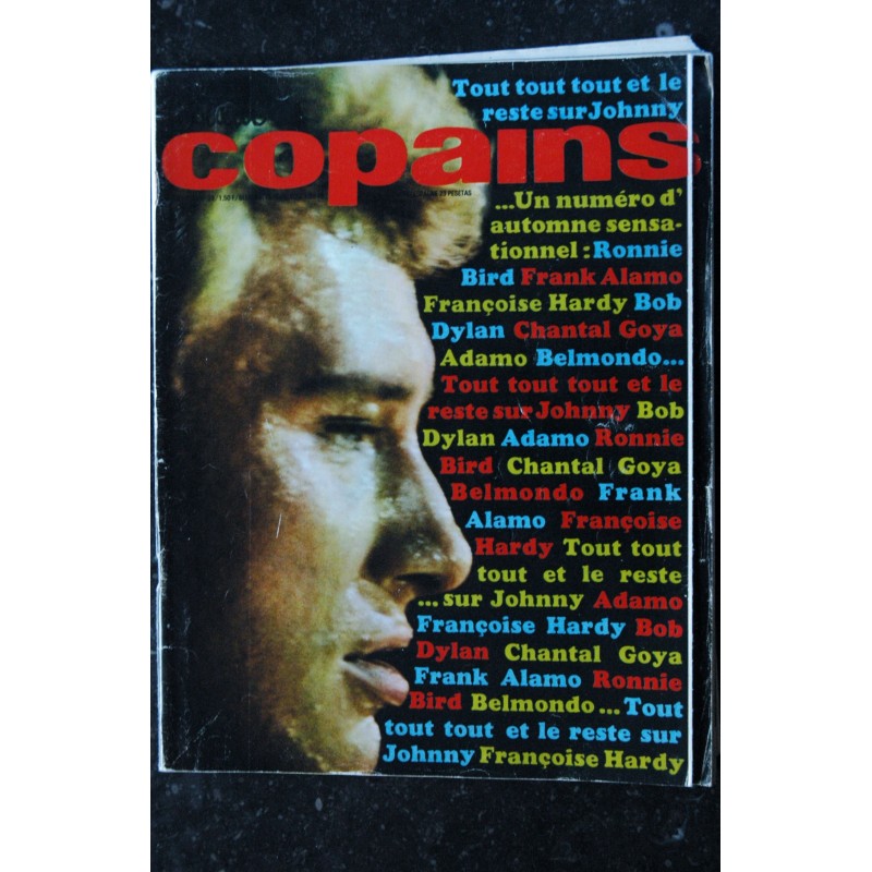 Salut les Copains N° 39  * 10 1965 * Johnny Cover + 40 p. - Chantal Goya Françoise Hardy Adamo Bob Dylan