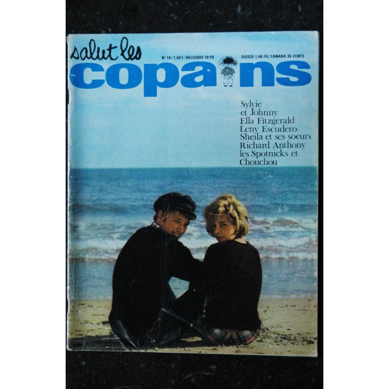 Salut les Copains N° 10   * 05 1963 *  Johnny Hallyday SYLVIE SHEILA Richard Anthony Les Spotnicks