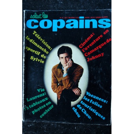 Salut les Copains N° 13   * 08 1963 * COMPLET *  SYLVIE VARTAN JOHNNY HALLYDAY VIC LAURENS