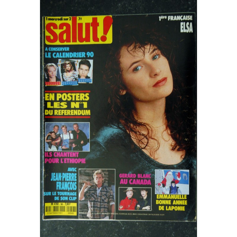 Salut ! 1990 01 -  56  ELSA - Jeran Pierre François - Gérard Blanc Posters les n°1