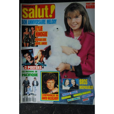 Salut ! 1990 01 -  58  MELODY - Kylie Minogue Pacifique Bros Hasselhoff Bruel Feldman Paradis