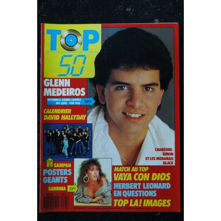 TOP 50 100 N° 100 DAVID HALLYDAY SABRINA JEAN-LUC LAHAYE MADONNA MYLENE FARMER NOUGARO