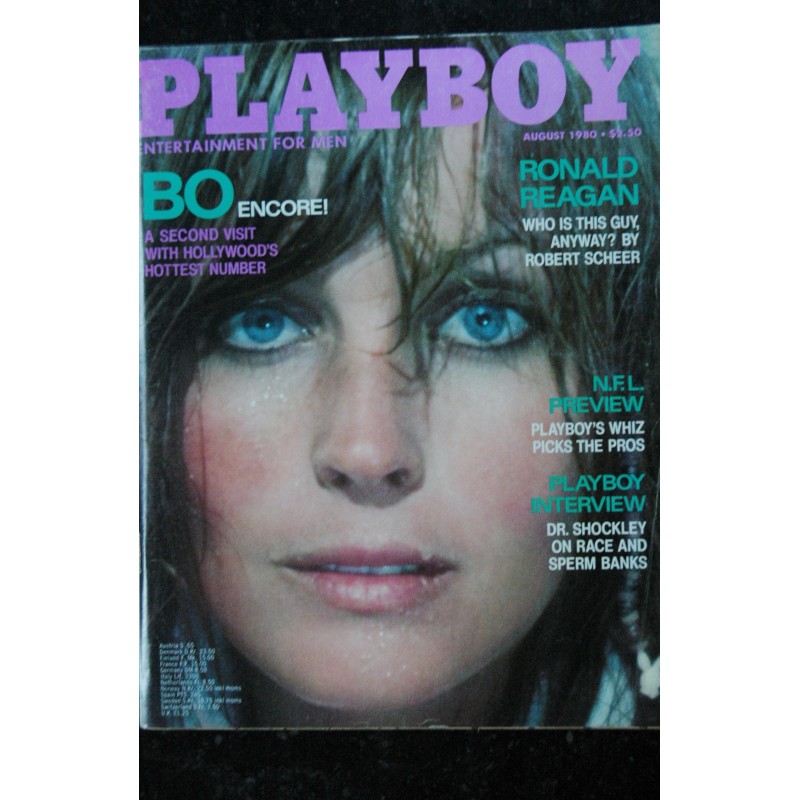 PLAYBOY US 1980 08 COVER BO DEREK Victoria Cooke   William Shokley