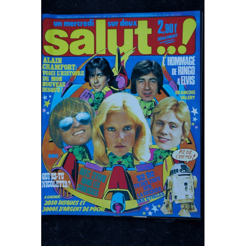 Salut ! 029  12 au 25 oct 1977 Sylvie Vartan Alain Chamfort Nicoletta Ringo Cabrel