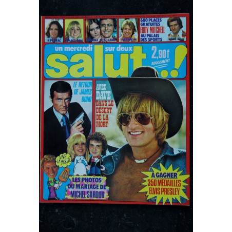 Salut ! 030 26 oct. au 8 nov 1977 Sardou - Dave 7 p - France Gall N Peyrac