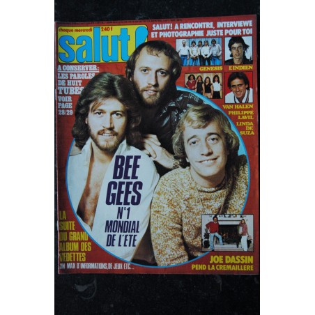 Salut ! 059  21 au 27 juin 1978 BEE GEES Genesis - L'Indien - Van Halen Lavil de Suza Joe Dassin