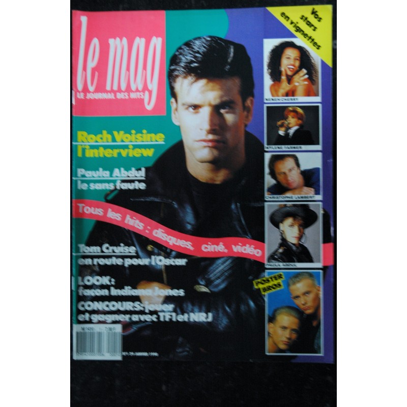 LE MAG  1 1990 Incomplet Roch Voisine Mylène Farmer Souchon Cruise Tears for fears Ni Poster ni vignettes
