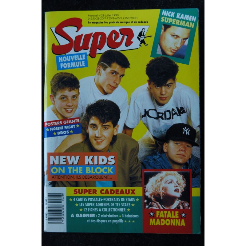 SUPER N° 13 1989 AVRIL COVER MADONNA 4 PAGES BROS JEANNE MAS LA TOYA JACKSON CYNDI LAUPER + POSTER GEANT