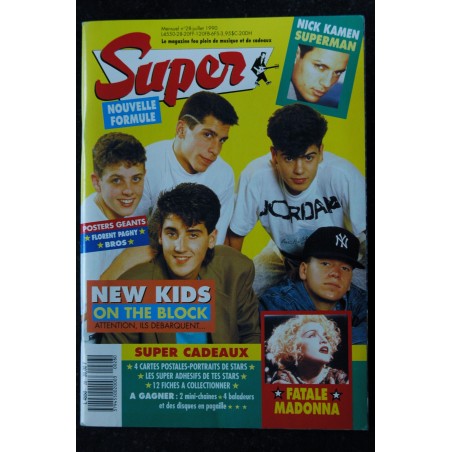 SUPER N° 13 1989 AVRIL COVER MADONNA 4 PAGES BROS JEANNE MAS LA TOYA JACKSON CYNDI LAUPER + POSTER GEANT SUPER N° 13 1989 AVRIL COVER MADONNA 4 PAGES BROS JEANNE MAS LA TOYA JACKSON CYNDI LAUPER + POSTER GEANT