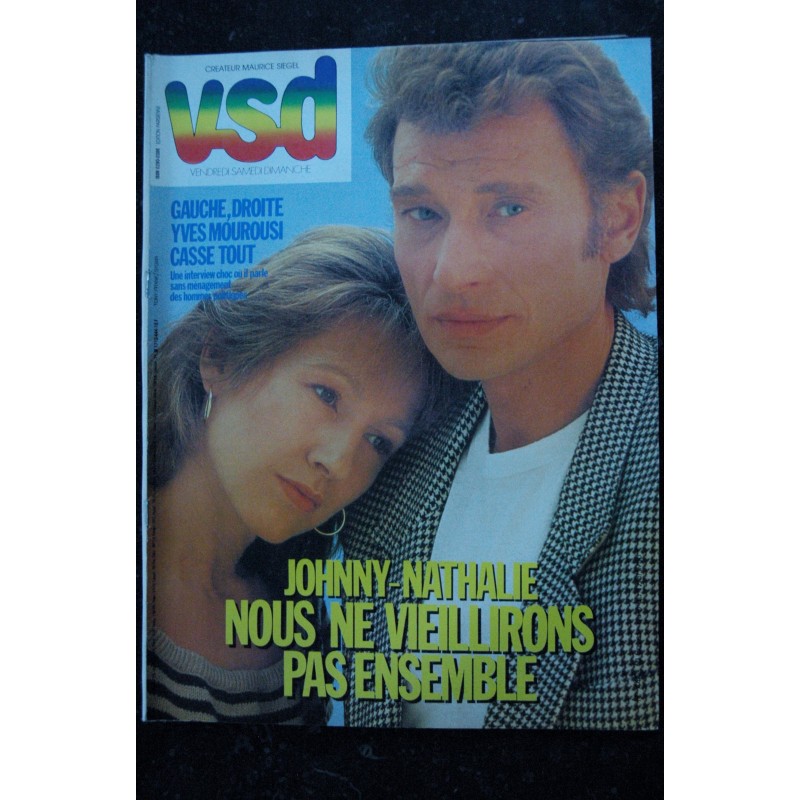 VSD 303 JUIN 1983 COVER JOHNNY HALLYDAY ET NATHALIE BAYE AVANT LA NAISSANCE DE LAURA JEAN-PAUL II FARRAH FAWCETT