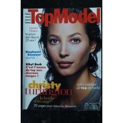 ELLE TOP MODEL 007 N° 7  CCOVER HRISTY TURLINGTON SIBYL BUCK STEPHANIE SEYMOUR LAUREN HUTTON