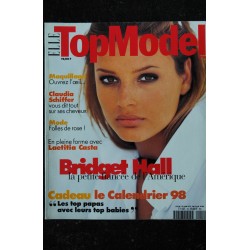 ELLE TOP MODEL 019 DEC 1997 COVER BRIDGET HALL CLAUDIA SCHIFFER LAETITIA CASTA ESTELLA WARREN MODE
