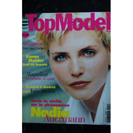 ELLE TOP MODEL 012 1996 COVER NADJA AUERMANN CAROLYN MURPHY INES SASTRE SHRIMPTON KAREN MULDER