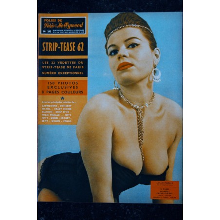 FOLIES DE PARIS ET DE HOLLYWOOD 242 18 MAI 1962 NADINE 75 PHOTOS EXCLUSIVES 32 PAGES 3 STRIP-TEASES