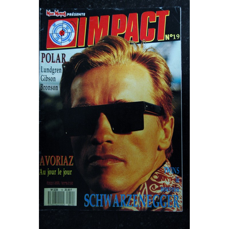 MAD MOVIES IMPACT 19 juin 1989 ARNOLD SCHWARZENEGGER DOLPH LUNDGREN CHARLES BRONSON MEL GIBSON LESLIE NIELSEN