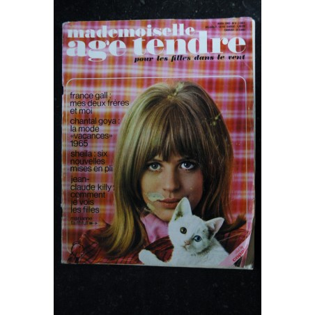 mademoiselle age tendre n°   6  1965 04  France GALL Chantal GOYA SHEILA