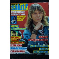 Salut ! 228  1984 06  Renaud - Telephone - Vartan - Rockwell - Elton John - Cyndi Lauper - Poster JL Lahaye
