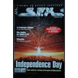 SFX  38  Independence Day - Professeur Foldingue - Phénomène -  Poster & Affiche  - 48 pages - 1996 08