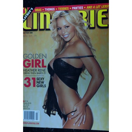 PLAYBOY'S LINGERIE 2006 10 OCT/NOV TARA NICHOLS HEATHER RENE JILLIAN BEYOR