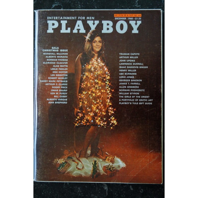 PLAYBOY US 1968 12 DECEMBER INTERVIEW ELDRIDGE CLEAVER GEORGES SIMENON CYNTHIA MYERS PIN-UP VARGAS