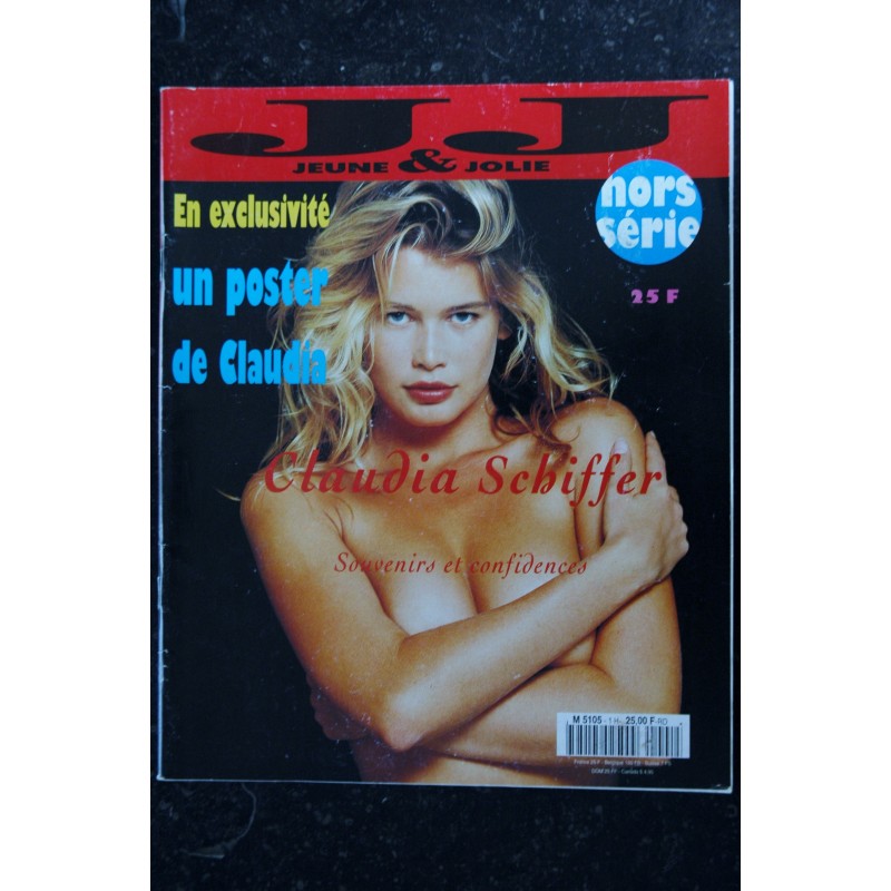 JEUNE & JOLIE HS 1H  CLAUDIA SCHIFFER  Souvenirs et Confidences + POSTER