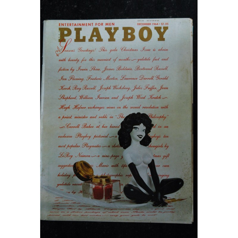 PLAYBOY US 1964 12 DECEMBER INTERVIEW IAN FLEMING CAROLL BAKER &PLAYMATE JO COLLINS