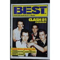 BEST 152 MARS 1981 THE CLASH STARSHOOTER JAMES BROWN BON SCOTT BIJOU + POSTERS BON SCOTT BIJOU