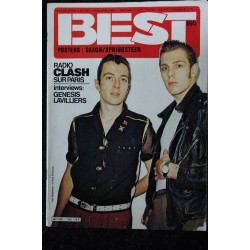 BEST 160 NOVEMBRE 1981 CLASH GENESIS LAVILLIERS + POSTERS SAXON SPINGSTEEN