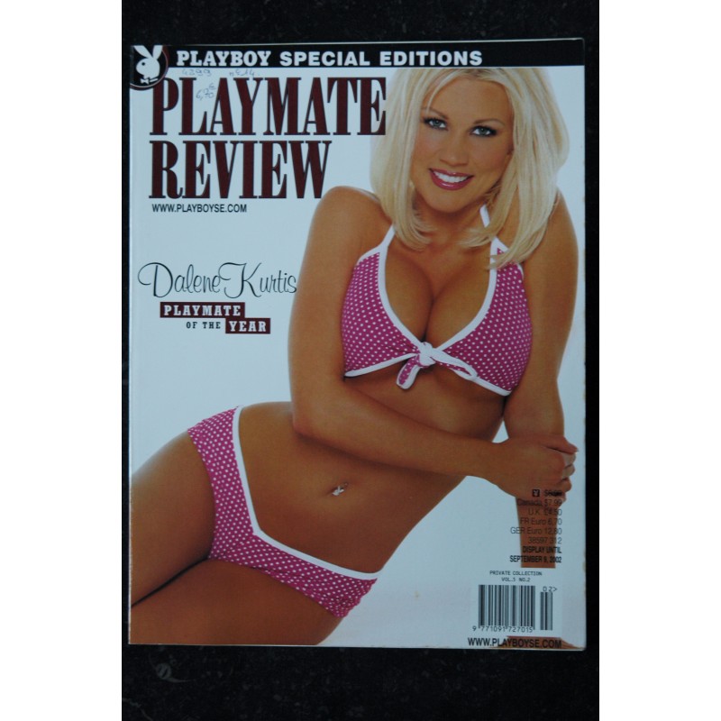 PLAYBOY'S PLAYMATE REVIEW 2002 07 COVER DALENE KURTIS JENNIFER WALCOTT LINDSEY VUOLO DALENE KURTIS