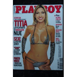 PLAYBOY 020 JANVIER 2002 INTERVIEW WOODY ALLEN TITIA PLAYMATE ARDISSONBELINDA CARLISLE STEPHANIE HEINRICH