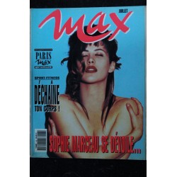 MAX 048 JUILLET 1993 COVER SOPHIE MARCEAU + POSTER BRIDGET FONDA GUNS ROSES NUDES AQUATIQUE HORN