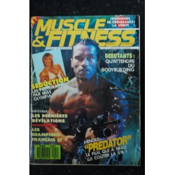 Muscle & Fitness n° 1 Octobre 1987 Cover Arnold Schwarzenegger PREDATOR Séduction les pectoraux par Miss Olympia