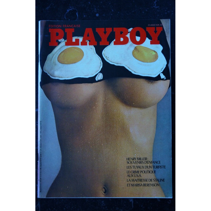 PLAYBOY 027 FEVRIER 1976 HENRI MILLER MARISA BERENSON LAURA LYONS 12 PLAYMATES INTERVIEW DOCTEUR HENRI PRADAL