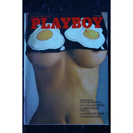 PLAYBOY 027 FEVRIER 1976 HENRI MILLER MARISA BERENSON LAURA LYONS 12 PLAYMATES INTERVIEW DOCTEUR HENRI PRADAL