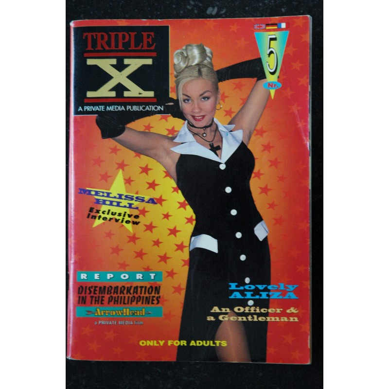 TRIPLE X  5  - 1995 -  A Private Publication LOVELY ALIZA MELISSA HILL Revue Roman Photo Adultes