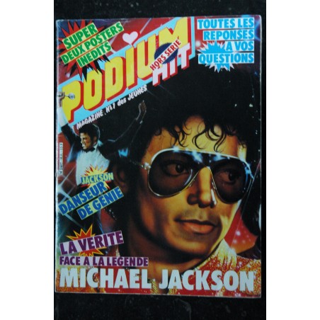 PODIUM HIT HS  1984 07 SPECIAL MICHAEL JACKSON + 2 POSTERS GEANTS