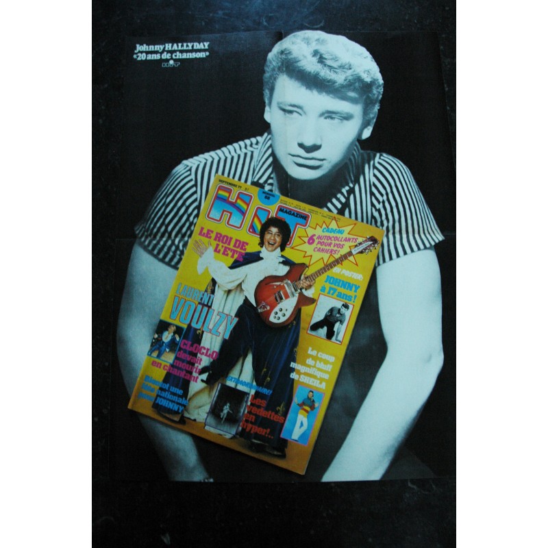 Hit Magazine 68 1977 09 SHEILALAURENT VOULZY JOHNNY HALLYDAY CLAUDE FRANCOIS + POSTERS
