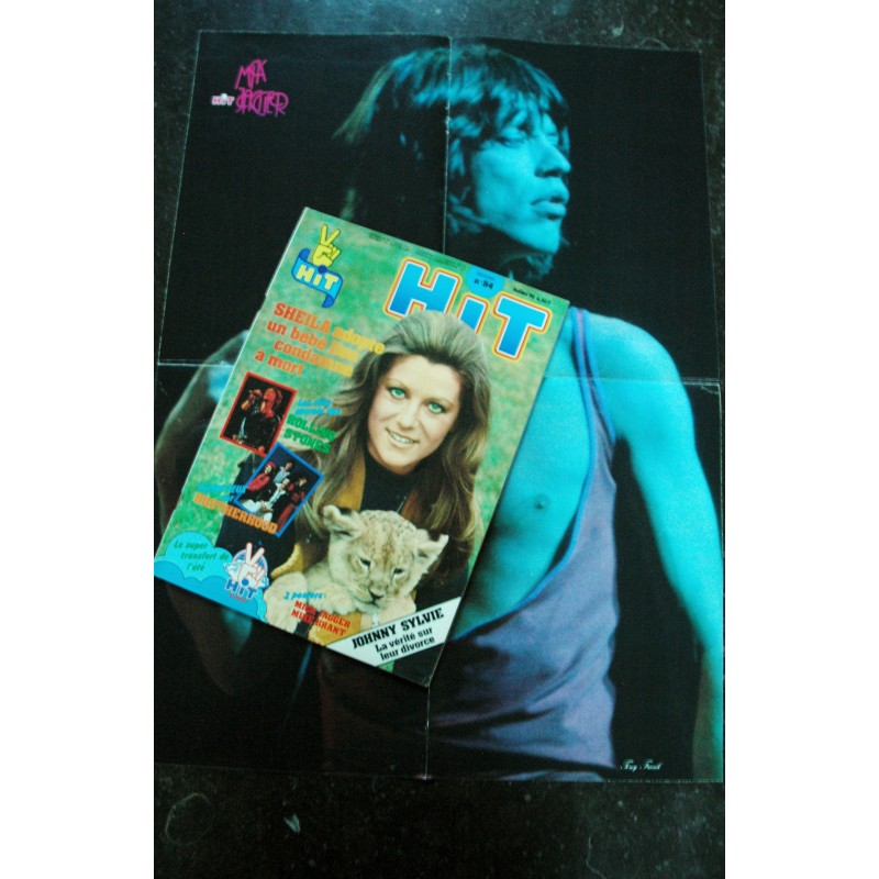 Hit Magazine 54 1976 07 SHEILA ROLLING STONES BROTHERHOOD + POSTERS MICK BRANT MIKE JAGGER