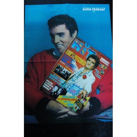Hit Magazine 70 1977 11 Eddy Mitchell SARDOU Johnny SYLVIE Coluche François VALERY + POSTERS ELVIS PRESLEY MICHEL SARDOU