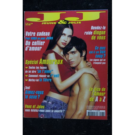 Jeune et Jolie 177 - 2002 03 - SPECIAL AMOUREUX DICO AMOUR DE A A Z VINCENT PERROT JONAS