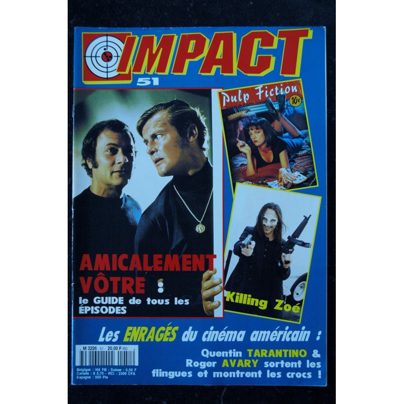 MAD MOVIES IMPACT 54 DECEMBRE 1994 TOM CRUISE Robert de NIRO MARVEL FRANKENSTEIN la BD au Ciné