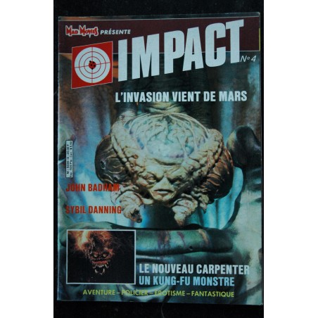 MAD MOVIES IMPACT 1 JANVIER 1986 ROCKY IV SYLVESTER STALLONE COMMANDO ARNOLD SCHWARZENEGGER