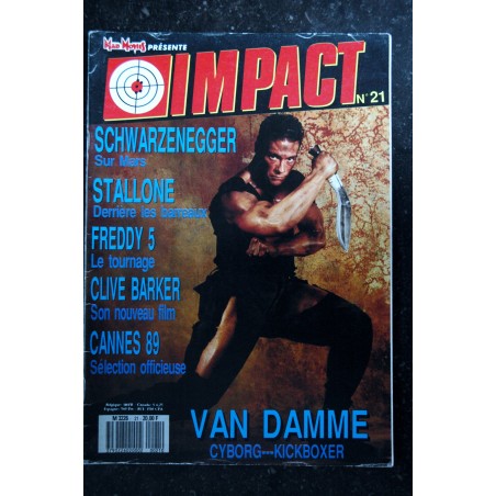 MAD MOVIES IMPACT 21 JUIN 1989 JEAN-CLAUDE VAN DAMME ARNOLD SCWARZENEGGER SYLVESTER STALLONE FREDDY 5