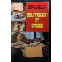 SOUMISSION ET ORGIES 1982 Vintage Roman Photo COULEUR  Adultes