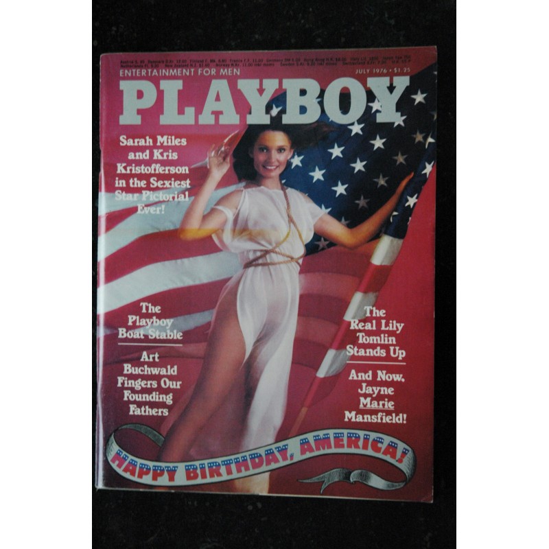 PLAYBOY US 1976 07 INTERVIEW KARL HESS DEBORAH BORKMAN SARAH MILES JAYNE MARIE MANSFIELD ALL