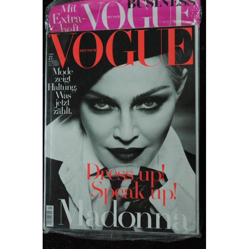 VOGUE DEUTSCH APRIL 2017 COVER MADONNA DRESS UP ! SPEAK UP !