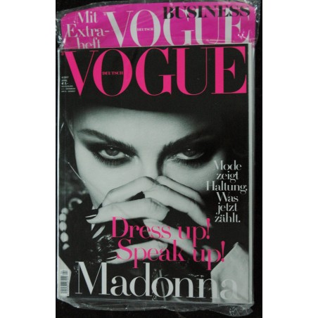 VOGUE DEUTSCH APRIL 2017 COVER MADONNA DRESS UP ! SPEAK UP !